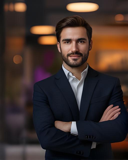 Verkaufsleiter in einem Besprechungsraum mit Projektunterlagen und Laptop